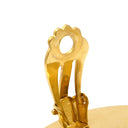 エルメス HERMES エマイユ ネイビー×ゴールド GP 七宝焼き イヤリング ゴールド金具 七宝 紺