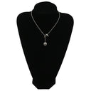 エルメス HERMES エクスリブリス ペンダントPM シルバー×ピンクゴールド K18PG シルバー925 ネックレス シルバー金具