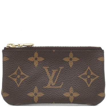 ルイヴィトン LOUIS VUITTON ポシェット クレ M62650 モノグラム モノグラムキャンバス コインケース ゴールド金具 茶 キーチェーン付き