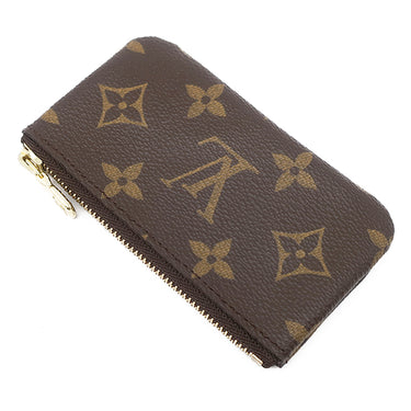 ルイヴィトン LOUIS VUITTON ポシェット クレ M62650 モノグラム モノグラムキャンバス コインケース ゴールド金具 茶 キーチェーン付き