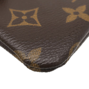 ルイヴィトン LOUIS VUITTON ポシェット クレ M62650 モノグラム モノグラムキャンバス コインケース ゴールド金具 茶 キーチェーン付き