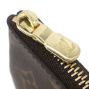 ルイヴィトン LOUIS VUITTON ポシェット クレ M62650 モノグラム モノグラムキャンバス コインケース ゴールド金具 茶 キーチェーン付き