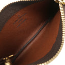 ルイヴィトン LOUIS VUITTON ポシェット クレ M62650 モノグラム モノグラムキャンバス コインケース ゴールド金具 茶 キーチェーン付き