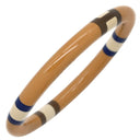 エルメス HERMES Hエキップ PM サーブルマリン バッファローホーン ラッカーウッド 14037 ブレスレット 茶 ベージュ 青