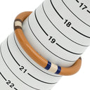 エルメス HERMES Hエキップ PM サーブルマリン バッファローホーン ラッカーウッド 14037 ブレスレット 茶 ベージュ 青