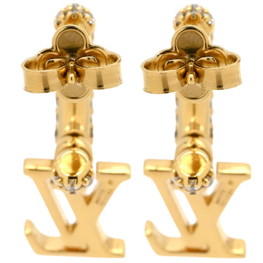 ルイヴィトン LOUIS VUITTON ピアス フープ LV アイコニック M01732 ゴールド GP ピアス LV イニシャル