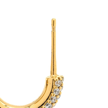 ルイヴィトン LOUIS VUITTON ピアス フープ LV アイコニック M01732 ゴールド GP ピアス LV イニシャル