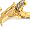 ルイヴィトン LOUIS VUITTON ピアス フープ LV アイコニック M01732 ゴールド GP ピアス LV イニシャル