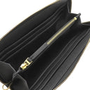 トリーバーチ TORY BURCH エマーソン ラウンドファスナー 136110 ブラック レザー 長財布 ゴールド金具 黒 新品 未使用