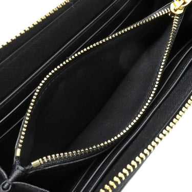 トリーバーチ TORY BURCH エマーソン ラウンドファスナー 136110 ブラック レザー 長財布 ゴールド金具 黒 新品 未使用