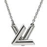 ルイヴィトン LOUIS VUITTON GO-14 ネックレス M01872 シルバー GP ネックレス LVサークル チャーム