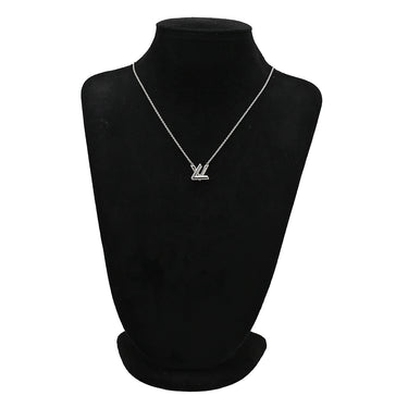 ルイヴィトン LOUIS VUITTON GO-14 ネックレス M01872 シルバー GP ネックレス LVサークル チャーム