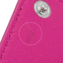 バレンシアガ BALENCIAGA ペーパー ミニ ウォレット 391446 ピンク レザー 三つ折り財布 シルバー金具 コンパクトウォレット
