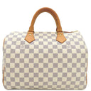 ルイヴィトン LOUIS VUITTON スピーディ30 N41533 ダミエアズール ダミエアズールキャンバス ハンドバッグ ゴールド金具 白 ボストン 鍵・パドロック欠品