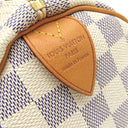 ルイヴィトン LOUIS VUITTON スピーディ30 N41533 ダミエアズール ダミエアズールキャンバス ハンドバッグ ゴールド金具 白 ボストン 鍵・パドロック欠品