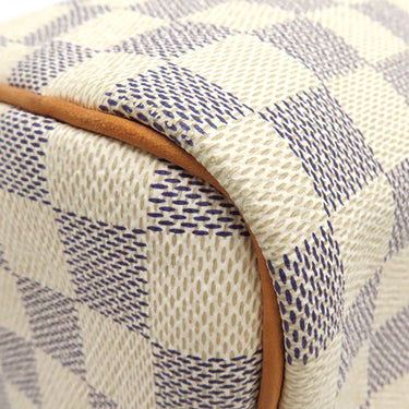 ルイヴィトン LOUIS VUITTON スピーディ30 N41533 ダミエアズール ダミエアズールキャンバス ハンドバッグ ゴールド金具 白 ボストン 鍵・パドロック欠品