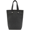 エルメス HERMES アメダバPM ディアゴ ブラック×グレー レザー ポリエステル ハンドバッグ シルバー金具 黒 トート