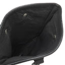 エルメス HERMES アメダバPM ディアゴ ブラック×グレー レザー ポリエステル ハンドバッグ シルバー金具 黒 トート