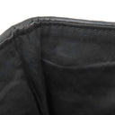 エルメス HERMES アメダバPM ディアゴ ブラック×グレー レザー ポリエステル ハンドバッグ シルバー金具 黒 トート