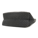 エルメス HERMES アメダバPM ディアゴ ブラック×グレー レザー ポリエステル ハンドバッグ シルバー金具 黒 トート