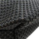 エルメス HERMES アメダバPM ディアゴ ブラック×グレー レザー ポリエステル ハンドバッグ シルバー金具 黒 トート