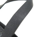 エルメス HERMES アメダバPM ディアゴ ブラック×グレー レザー ポリエステル ハンドバッグ シルバー金具 黒 トート