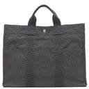 エルメス HERMES エールライントート MM グレー キャンバス トートバッグ シルバー金具 鍵・カデナ欠品