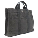 エルメス HERMES エールライントート MM グレー キャンバス トートバッグ シルバー金具 鍵・カデナ欠品