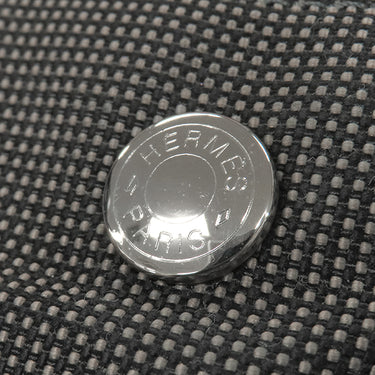 エルメス HERMES エールライントート MM グレー キャンバス トートバッグ シルバー金具 鍵・カデナ欠品