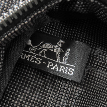 エルメス HERMES エールライントート MM グレー キャンバス トートバッグ シルバー金具 鍵・カデナ欠品