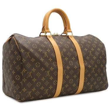 ルイヴィトン LOUIS VUITTON キーポル 45 M41428 モノグラム モノグラムキャンバス ボストンバッグ ゴールド金具 茶