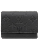 ルイヴィトン LOUIS VUITTON ヴィクター ウォレット M12635 ブラック モノグラムシャドウレザー 三つ折り財布 マットブラック金具 黒 コンパクトウォレット