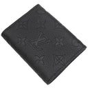ルイヴィトン LOUIS VUITTON アンヴェロップ カルト ドゥ ヴィジット M58456 ノワール モノグラムアンプラント カードケース ゴールド金具 黒 名刺入れ