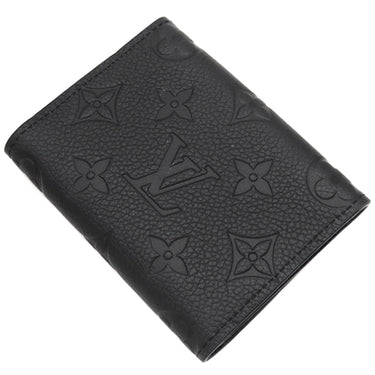 ルイヴィトン LOUIS VUITTON アンヴェロップ カルト ドゥ ヴィジット M58456 ノワール モノグラムアンプラント カードケース ゴールド金具 黒 名刺入れ