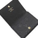 ルイヴィトン LOUIS VUITTON アンヴェロップ カルト ドゥ ヴィジット M58456 ノワール モノグラムアンプラント カードケース ゴールド金具 黒 名刺入れ