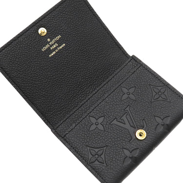 ルイヴィトン LOUIS VUITTON アンヴェロップ カルト ドゥ ヴィジット M58456 ノワール モノグラムアンプラント カードケース ゴールド金具 黒 名刺入れ
