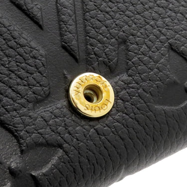 ルイヴィトン LOUIS VUITTON アンヴェロップ カルト ドゥ ヴィジット M58456 ノワール モノグラムアンプラント カードケース ゴールド金具 黒 名刺入れ