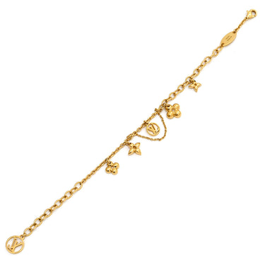 ルイヴィトン LOUIS VUITTON ブレスレット ブルーミング M4185A ゴールド GP ブレスレット LVサークル モノグラムフラワー