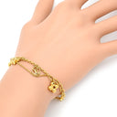 ルイヴィトン LOUIS VUITTON ブレスレット ブルーミング M4185A ゴールド GP ブレスレット LVサークル モノグラムフラワー