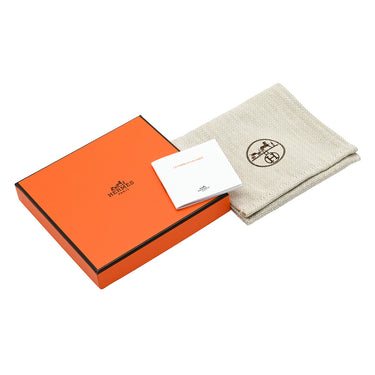 エルメス HERMES Hエキップ ノーティック セサミ×ブルー バッファローホーン レザー ラッカー ネックレス 茶 水色