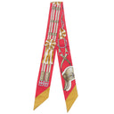 エルメス HERMES ツイリー ルージュヴィフ×キャラメル×ブロンズ シルク スカーフ 【Jumping/ジャンピング】