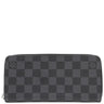 ルイヴィトン LOUIS VUITTON ジッピー ウォレット ヴェルティカル N63095 ダミエグラフィット ダミエグラフィットキャンバス 長財布 シルバー金具 黒 グレー ラウンドファスナー