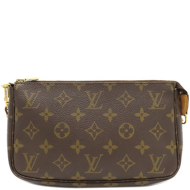 ルイヴィトン LOUIS VUITTON ポシェット アクセソワール M51980 モノグラム モノグラムキャンバス アクセサリーポーチ ゴールド金具 茶 ポーチ ハンドバッグ