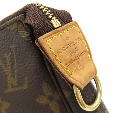 ルイヴィトン LOUIS VUITTON ポシェット アクセソワール M51980 モノグラム モノグラムキャンバス アクセサリーポーチ ゴールド金具 茶 ポーチ ハンドバッグ