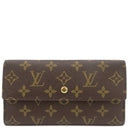 ルイヴィトン LOUIS VUITTON ポルトトレゾール インターナショナル M61215 モノグラム モノグラムキャンバス 長財布 ゴールド金具 茶 三つ折り