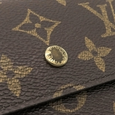 ルイヴィトン LOUIS VUITTON ポルトトレゾール インターナショナル M61215 モノグラム モノグラムキャンバス 長財布 ゴールド金具 茶 三つ折り
