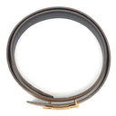 エルメス HERMES ミニコンスタンス Ｈ 75 ゴールド×ブラック クシュベル ボックスカーフ ＃72 ベルト ゴールド金具 リバーシブル