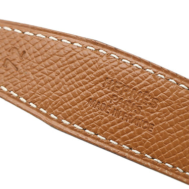 エルメス HERMES ミニコンスタンス Ｈ 75 ゴールド×ブラック クシュベル ボックスカーフ ＃72 ベルト ゴールド金具 リバーシブル