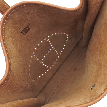 エルメス HERMES エヴリン1 GM ゴールド トリヨンクレマンス ショルダーバッグ シルバー金具 茶