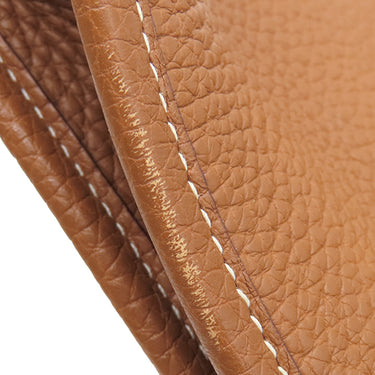 エルメス HERMES エヴリン1 GM ゴールド トリヨンクレマンス ショルダーバッグ シルバー金具 茶